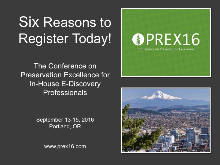 Six Reasons to Register Today for PREX