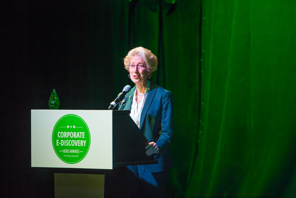 Zapproved Corporate Ediscovery Hero Awards Lifetime Achievement Shira Scheindlin